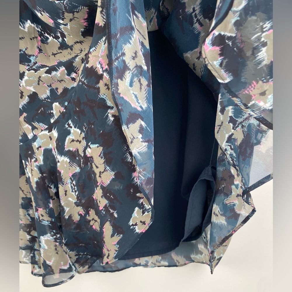 Reiss Black Floral Mini Dress - Picture 10 of 14